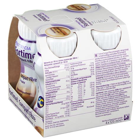 Fortimel Compact Fibre Cappuccino 4X125 Ml Shop Apotheke At