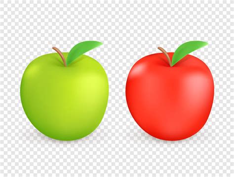 Red And Green Apples Isolated 2190497 Vector Art At Vecteezy