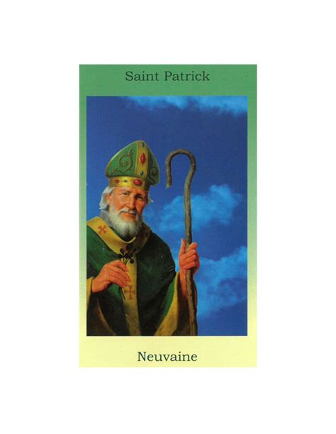 Livret de neuvaine à Saint Patrick Comptoir Religieux