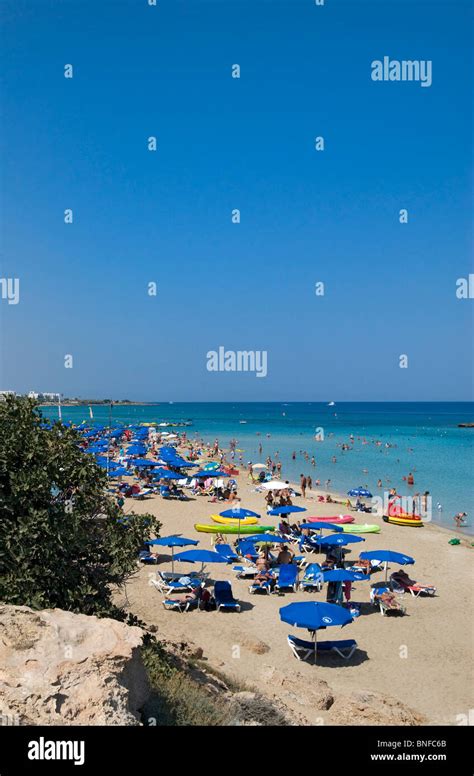 Protaras Beach Cyprus Stock Photo Alamy