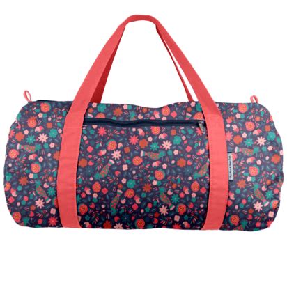 Sac De Sport Huppette Fleurie Papa Pique Et Maman Coud