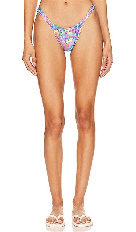 Kulani Kinis Ruched Thong Bikini Bottom Lyst