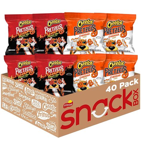 Cheetos Pretzels Flamin Hot And Cheddar Variety Pack