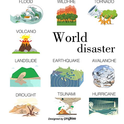 Nature Disaster PNG Transparent, World Natural Disasters Icon ...