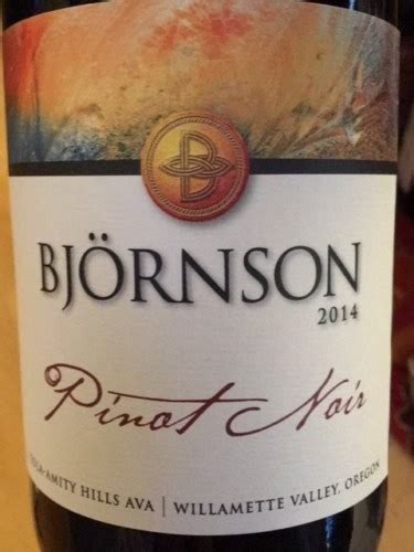 2019 Bjornson Vineyard Pinot Noir Vivino US