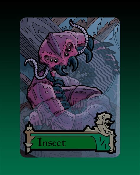 Insect Token Custom Mtg Magic The Gathering Innistrad Etsy