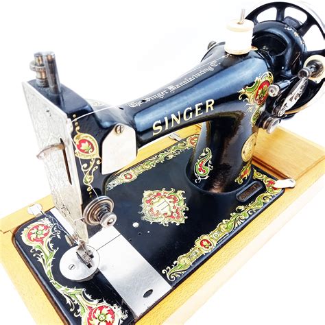 Antique Singer Hand Crank Sewing Machine Model 127K 1924 Vintage Singer