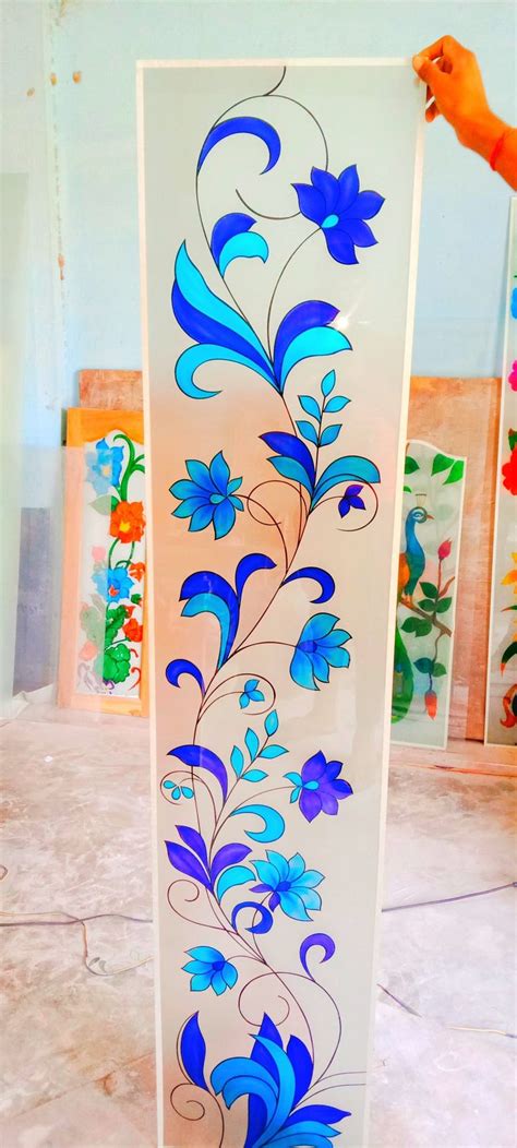 Pin By Prasanth P On Glass Design Glass Painting Patterns Glass Painting Designs Glass