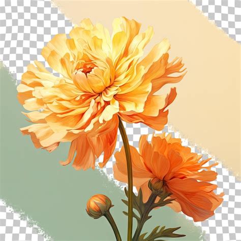 Um Desenho De Uma Flor A Palavra Flores Psd Premium