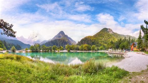 Premium Photo Incredible Landscape On Jasna Lake With Beautiful