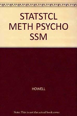 Amazon Student Solutions Manual For Howells Statistical Methods