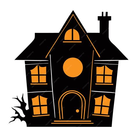 Premium Vector | Vector Halloween haunted house vector