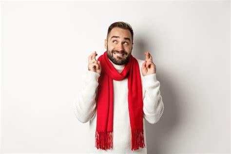 F Rias De Natal E O Conceito De Ano Novo Esperan Oso Homem Fazendo