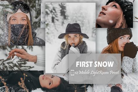 12 Lightroom Mobile Presets First Snow Graphic By Mattte Studio