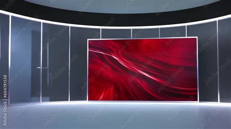 News Tv Studio Set Virtual Green Screen Background Loop A Versatile