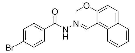 4 BROMO BENZOIC ACID 2 METHOXY NAPHTHALEN 1 YLMETHYLENE HYDRAZIDE