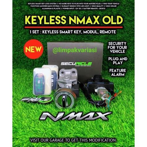 KUNCI KONTAK KEYLES SMARTKEY YAMAHA NMAX OLD ORIGINALNINE BY LUMINOS