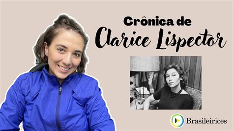 Vamos Ler Uma Cr Nica Voc Um N Mero Clarice Lispector