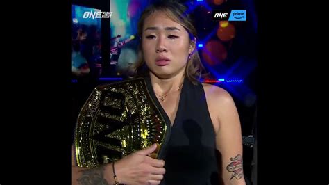 An emotional entrance for Angela Lee ️ MMA Video