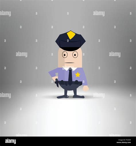 Prison officer cartoon hi-res stock photography and images - Alamy