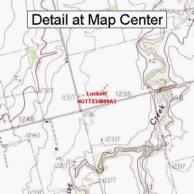 Amazon Usgs Topographic Quadrangle Map Lockett Texas Folded