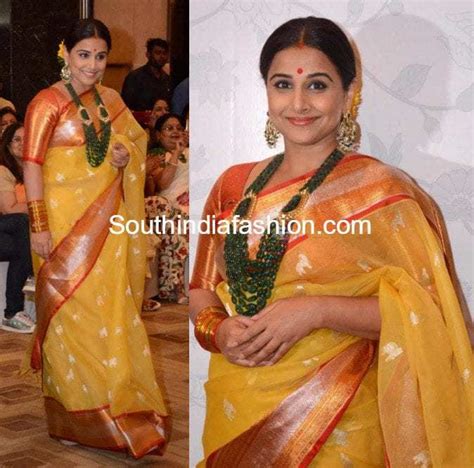 Vidya Balan In Gaurang Shah South India Fashion