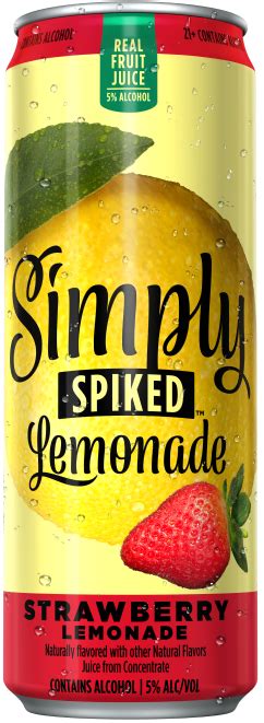 Simply Spiked Lemonade Strawberry Lemonade Oz Smartlabel