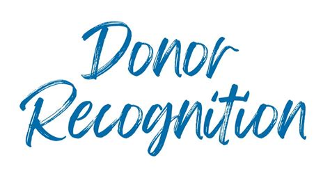 Donor Recognition — created