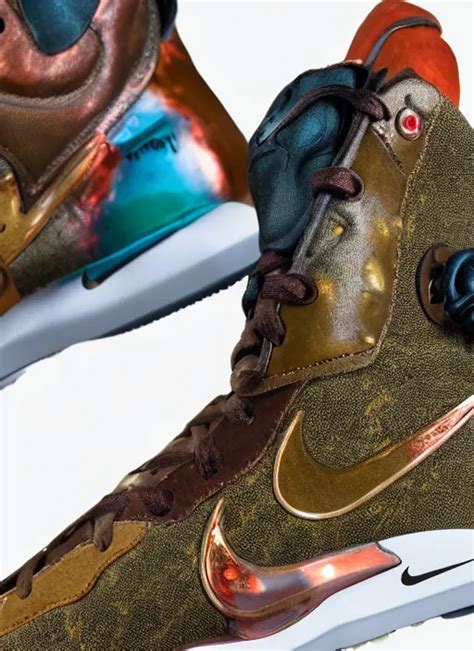 Hyperrealistic And Heavy Detailed Nike Shoe Of Travis Stable