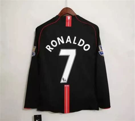 Jersey Manchester United Manga Larga Ronaldo Epl Meses Sin