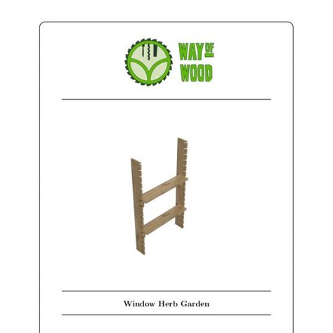 Free Plan: Window Herb Garden - Way of Wood