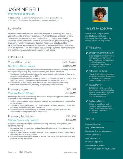 3 Successful Pharmacist Consultant Resume Examples And Writing Tips For