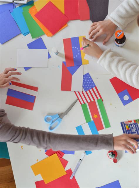 DIY Olympic Flag Garland ~ Craft with Kids ~ Learn about the World ...