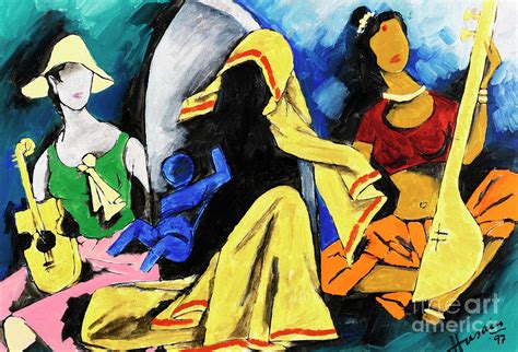 Mother Teresa Painting by M F Husain - Pixels