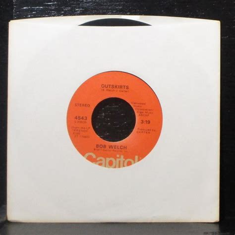 Bob Welch - Ebony Eyes / Outskirts 7" VG+ Vinyl 45 Capitol 4543 USA ...