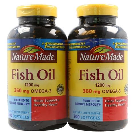 Nature Made Fish Oil 1200 Mg 400 Liquid Soft Gels Medshopexpress