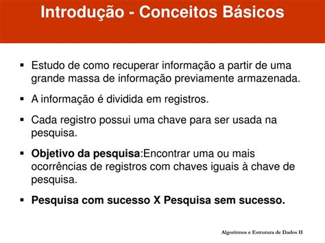 PPT Pesquisa em Memória Primária PowerPoint Presentation free