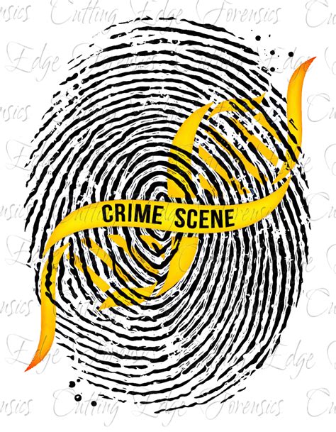 Crime Scene Fingerprint DNA / Forensics / Science / 3 PNG Digital Files ...