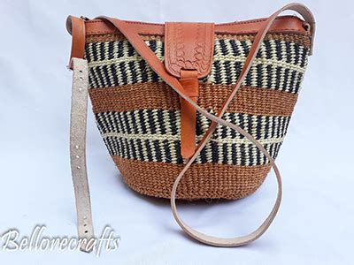 On Sale Sisal Bag Leather Bag African Bag Sling Bag African Purse