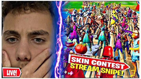 Skin Contest Live Turnier Custom Games Fortnite Live Deutsch