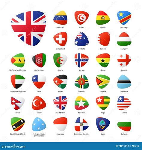 National Flags Of Countries Cartoon Vector | CartoonDealer.com #13484125