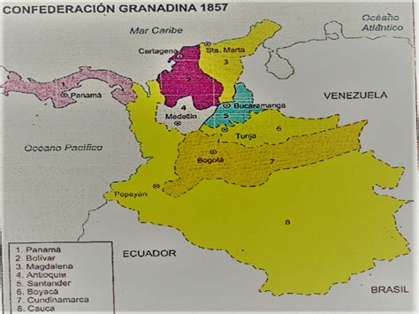 Puzzle de Confederación Granadina rompecabezas de