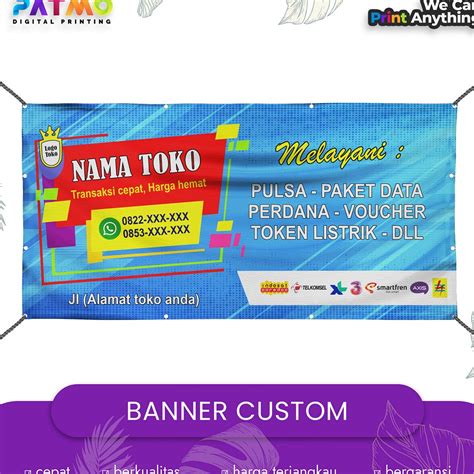 Jual Spanduk Konter Banner Cell X Cm Hari Jadi Aksesoris