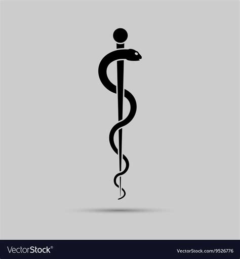 Aesculapius medical symbol or featuring Royalty Free Vector