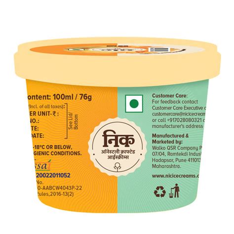 Nic Alphonso Mango Ice Cream Ml Buy Online At Near Me