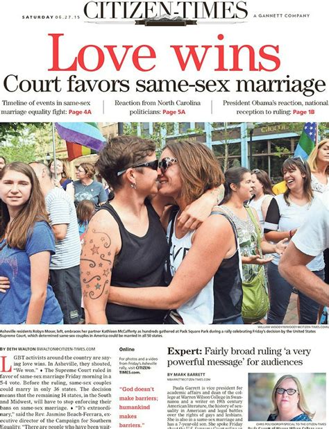 Gay Marriage Reactions From Newspapers Across The United States Are