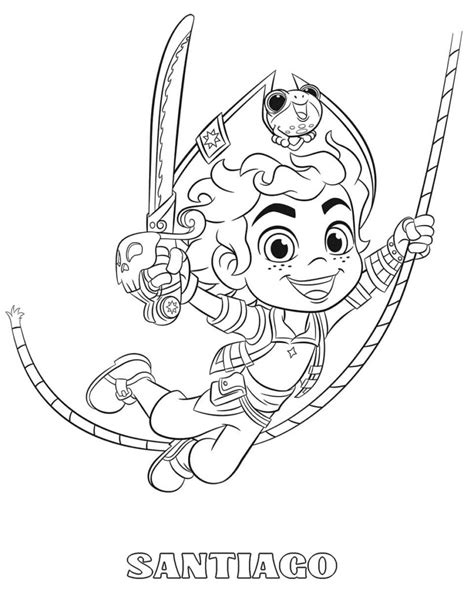 Santiago Of The Seas Coloring Pages | WONDER DAY — Coloring pages for children and adults