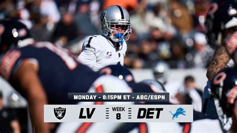 Nfln Raiders Vs Lions Preview Week