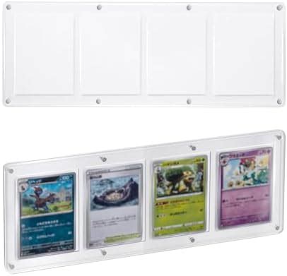 Mcbazel 4 Slot Magnetic Card Holder 35 75PT Acrylic Card Display Case