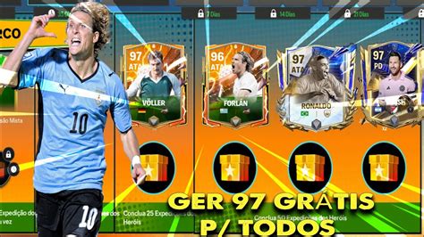 RESGATE JÁ GER 97 GRÁTIS P TODOS NO FC MOBILE 24 MUITAS